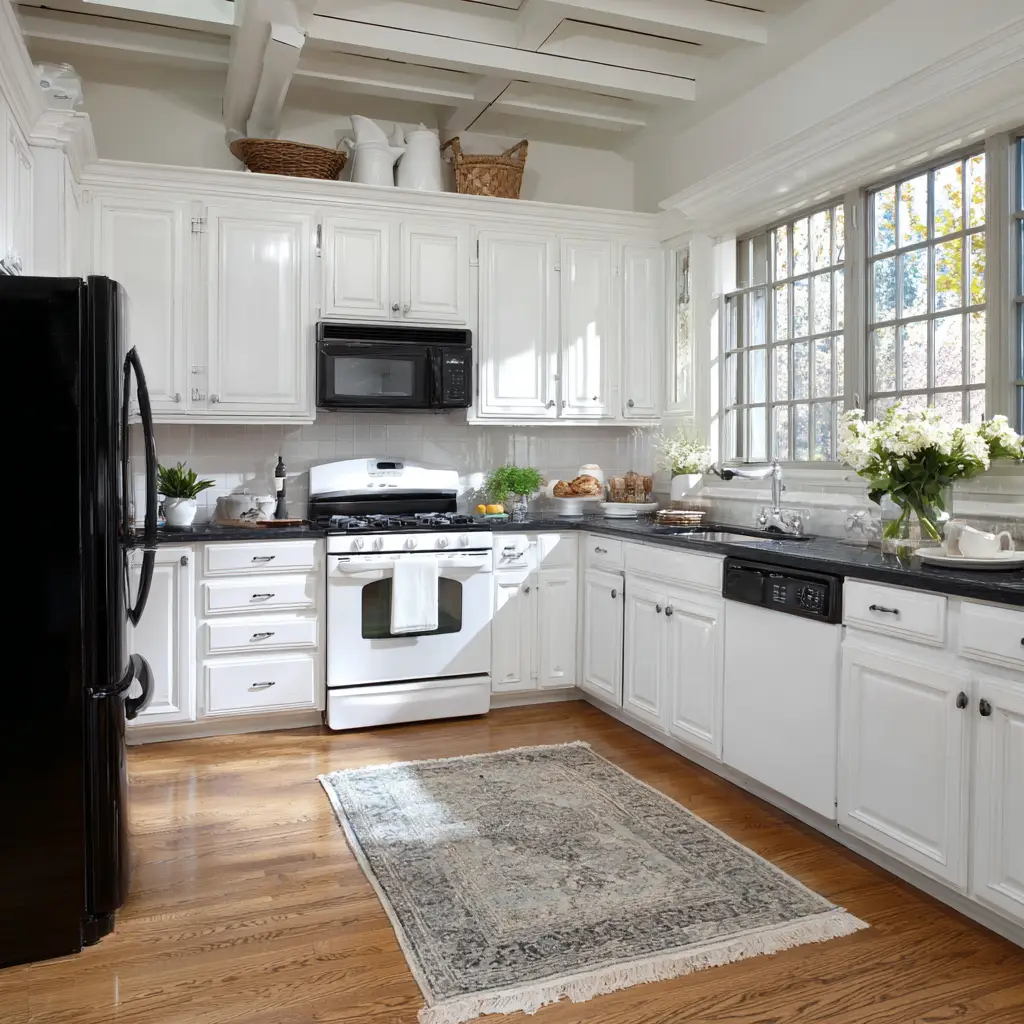  Kitchen Cabinet Color Ideas White Appliances 