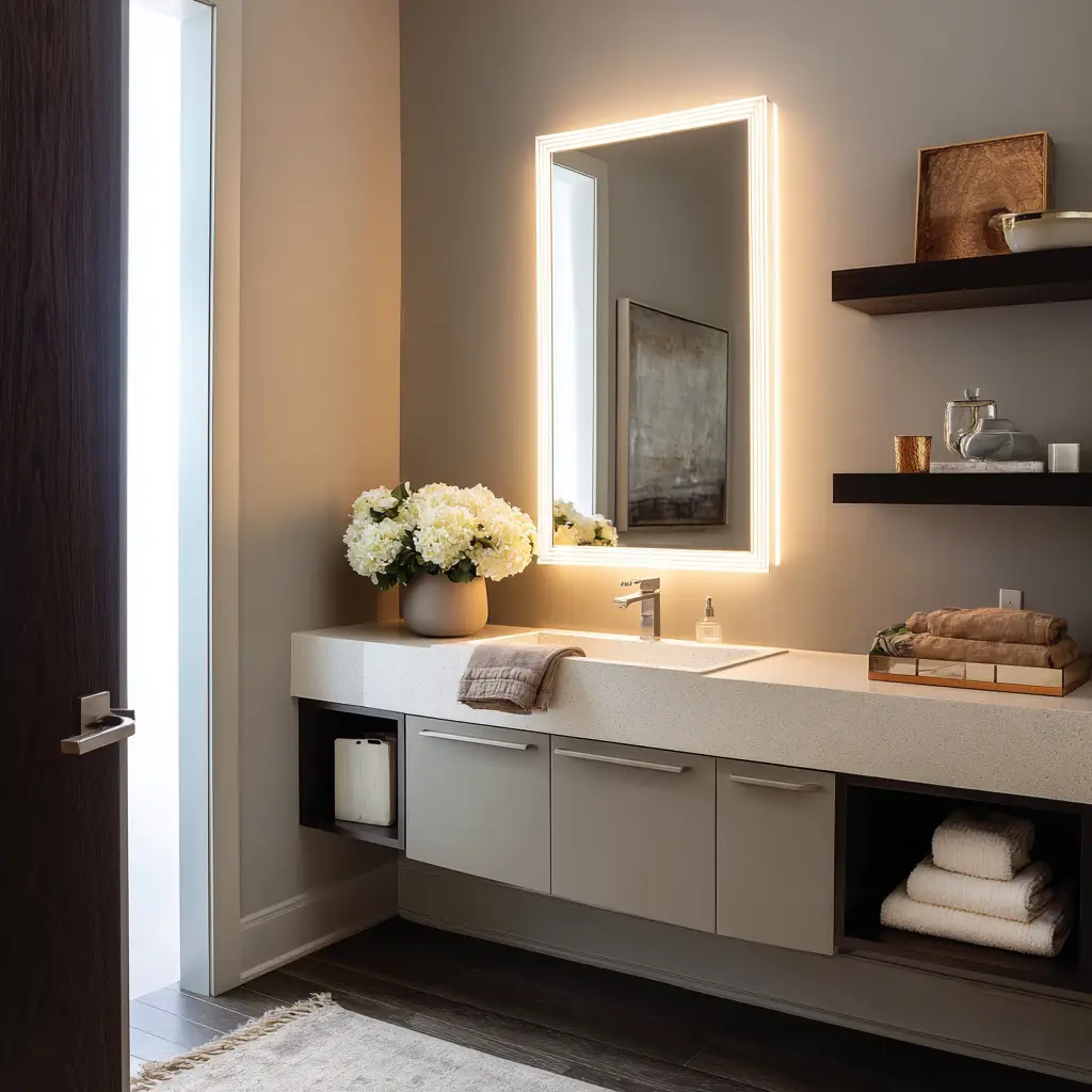 LED-Lit Vanity