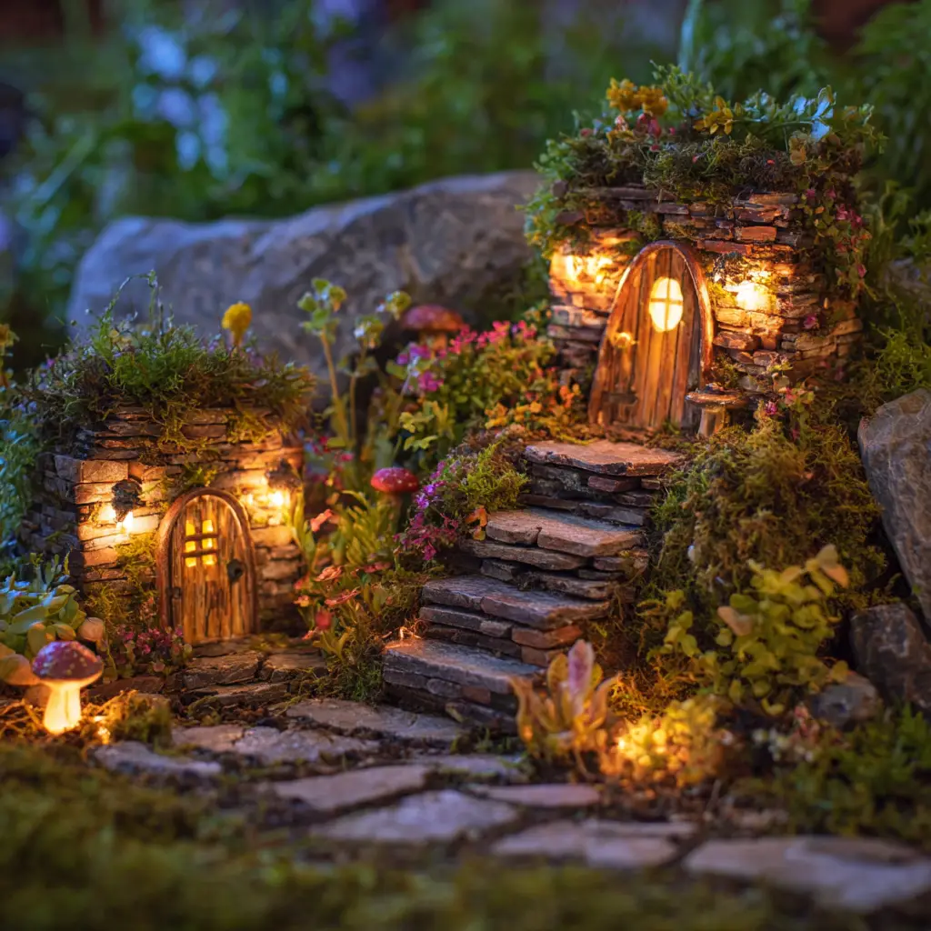 Nighttime Fairy Garden