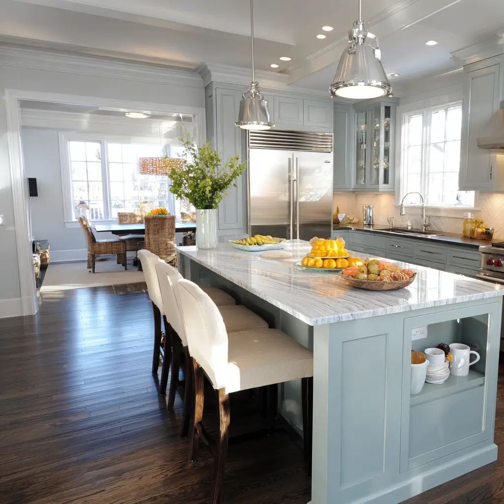 Open-Concept Kitchen with Multi-Purpose Island
