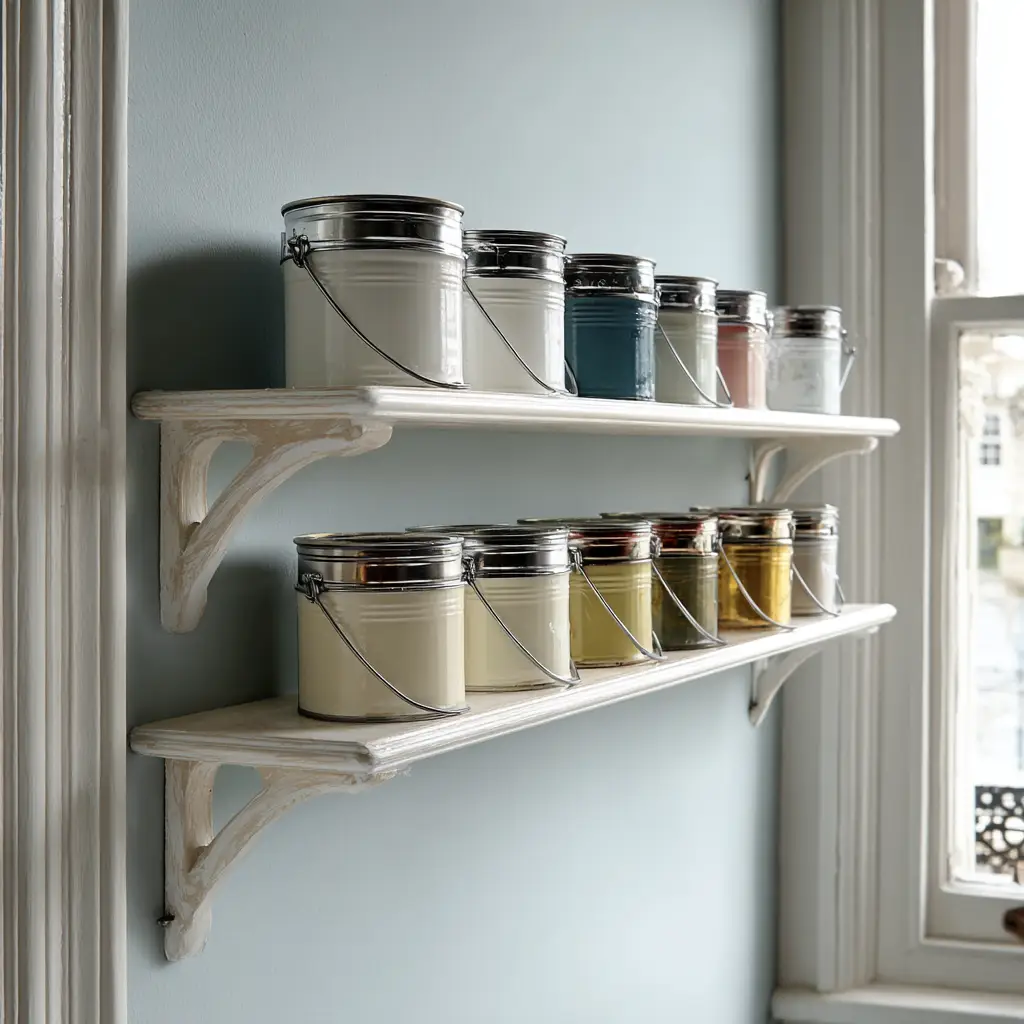 Paint Can Wall Shelf