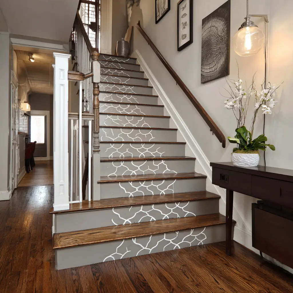 Paint the Stair Risers for Instant Impact