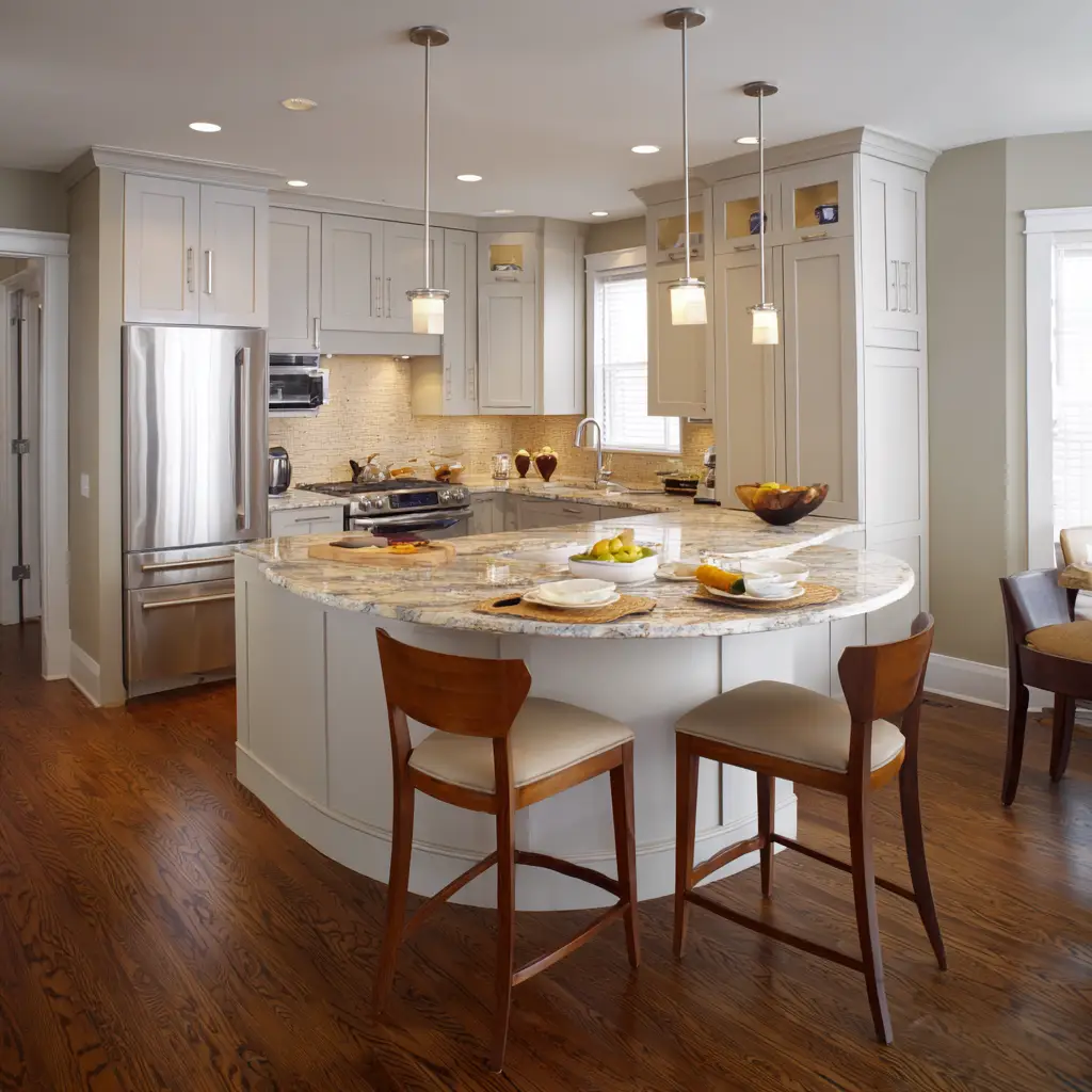Peninsula Island in Small Kitchens