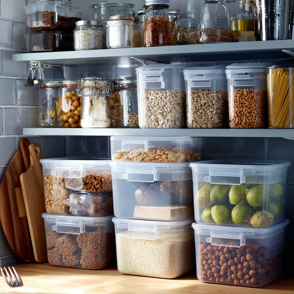 Store Bulk Items in Tubs or Bins
