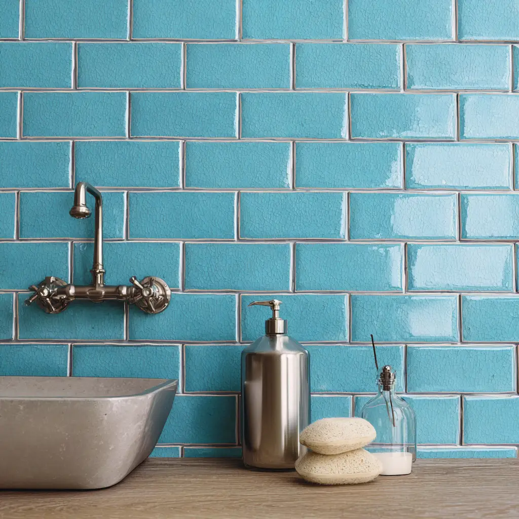 Subway Tile with Contrasting Grout