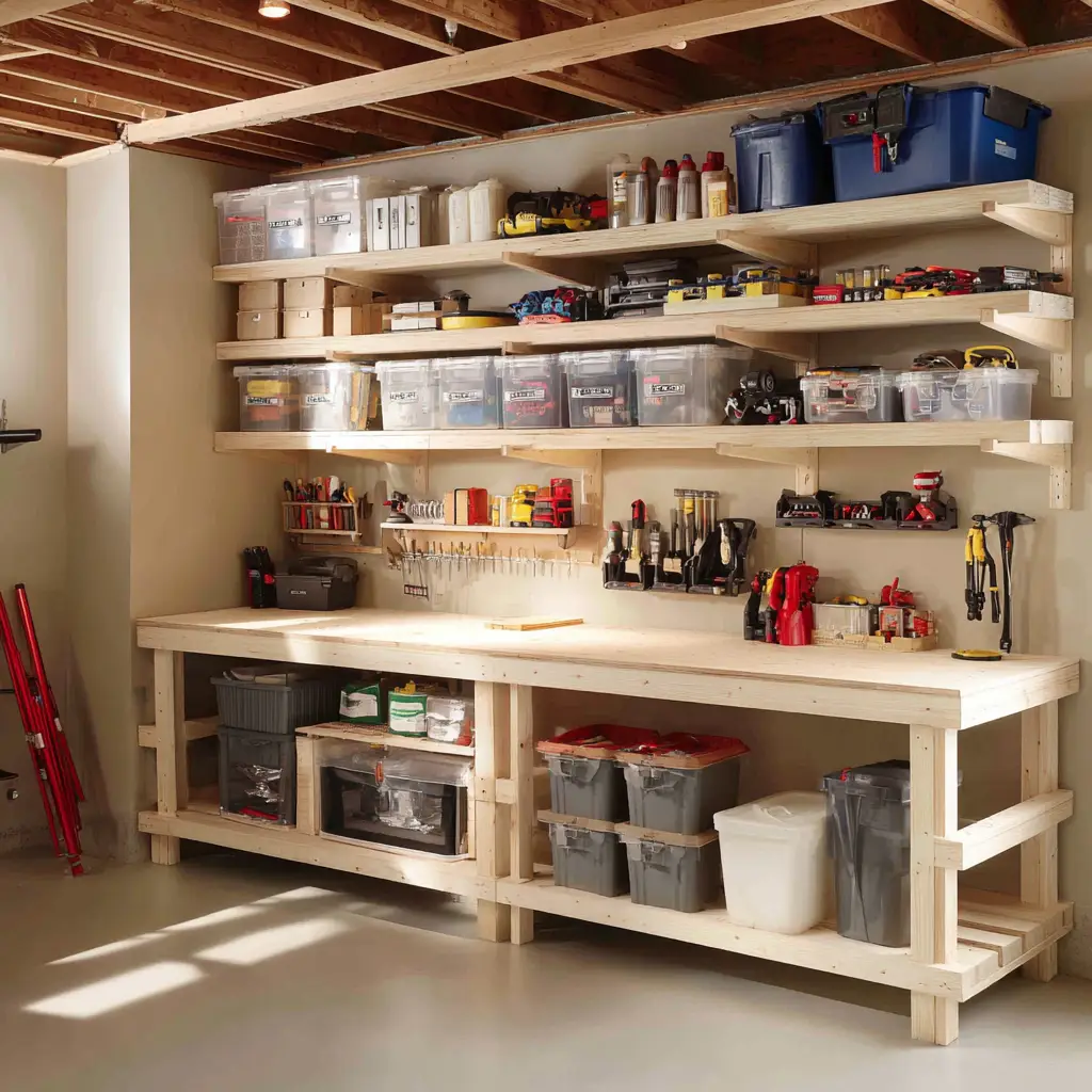Under-Bench Shelves