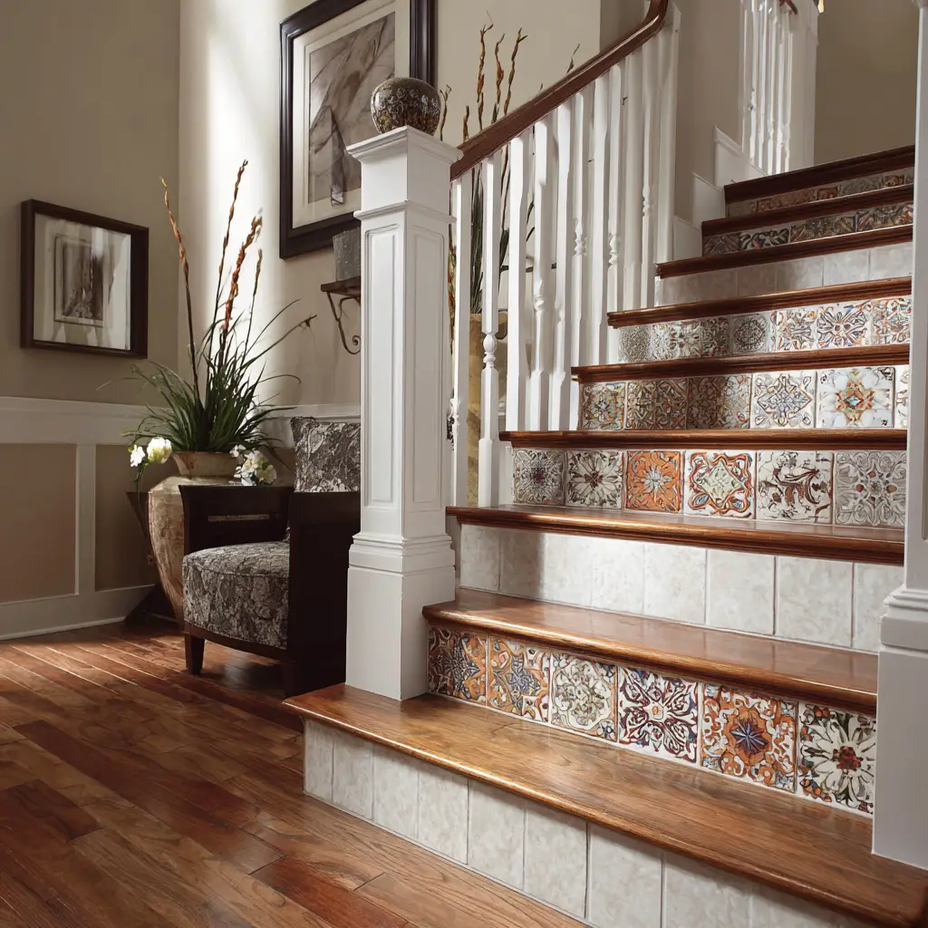 Use Decorative Tile on the Risers