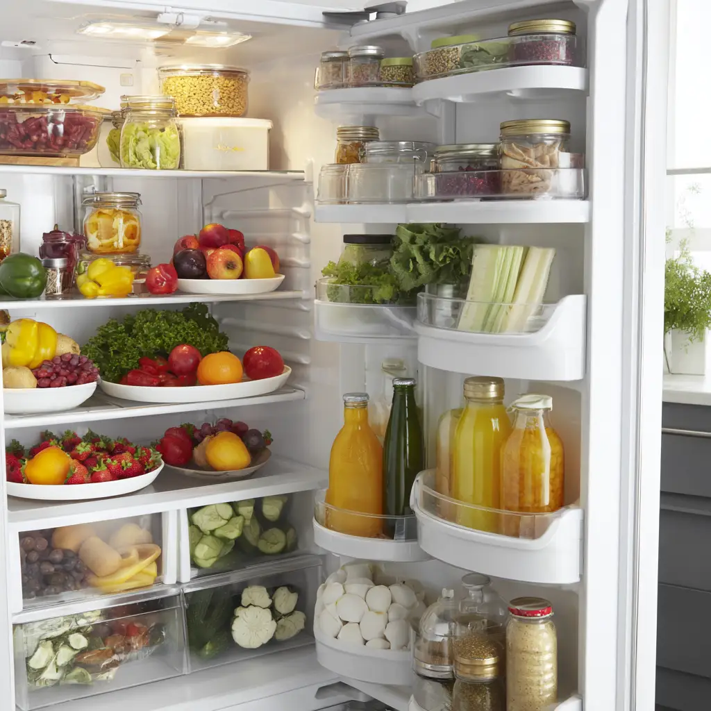 Use Lazy Susans in the Fridge