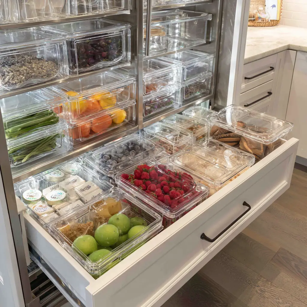 Use Vertical Organizers in the Freezer