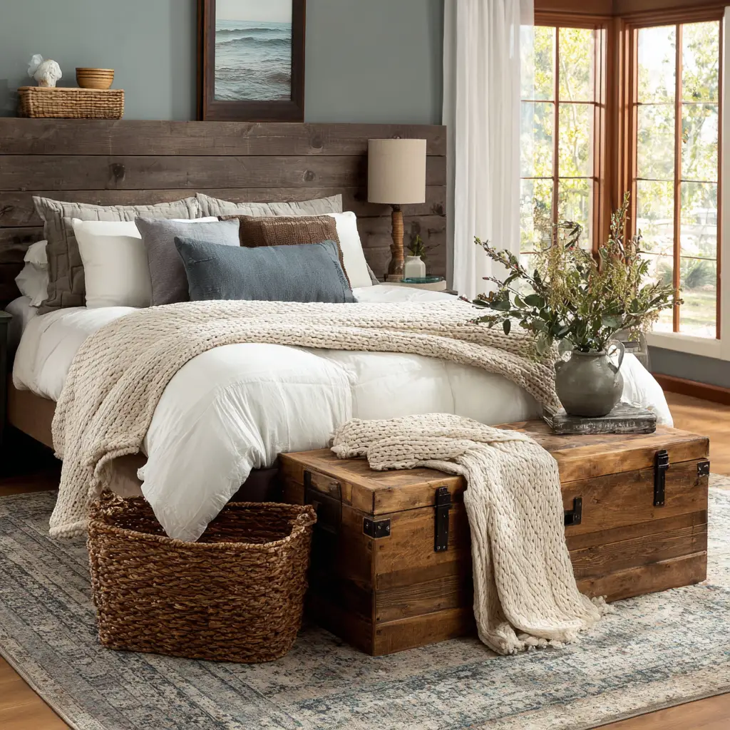  Use a Bench or Trunk at the Foot of the Bed