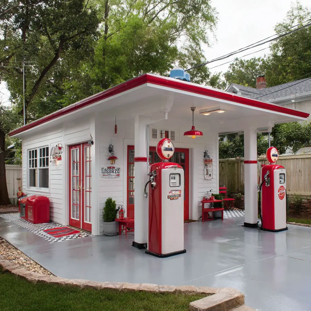 . Vintage Gas Station Theme
