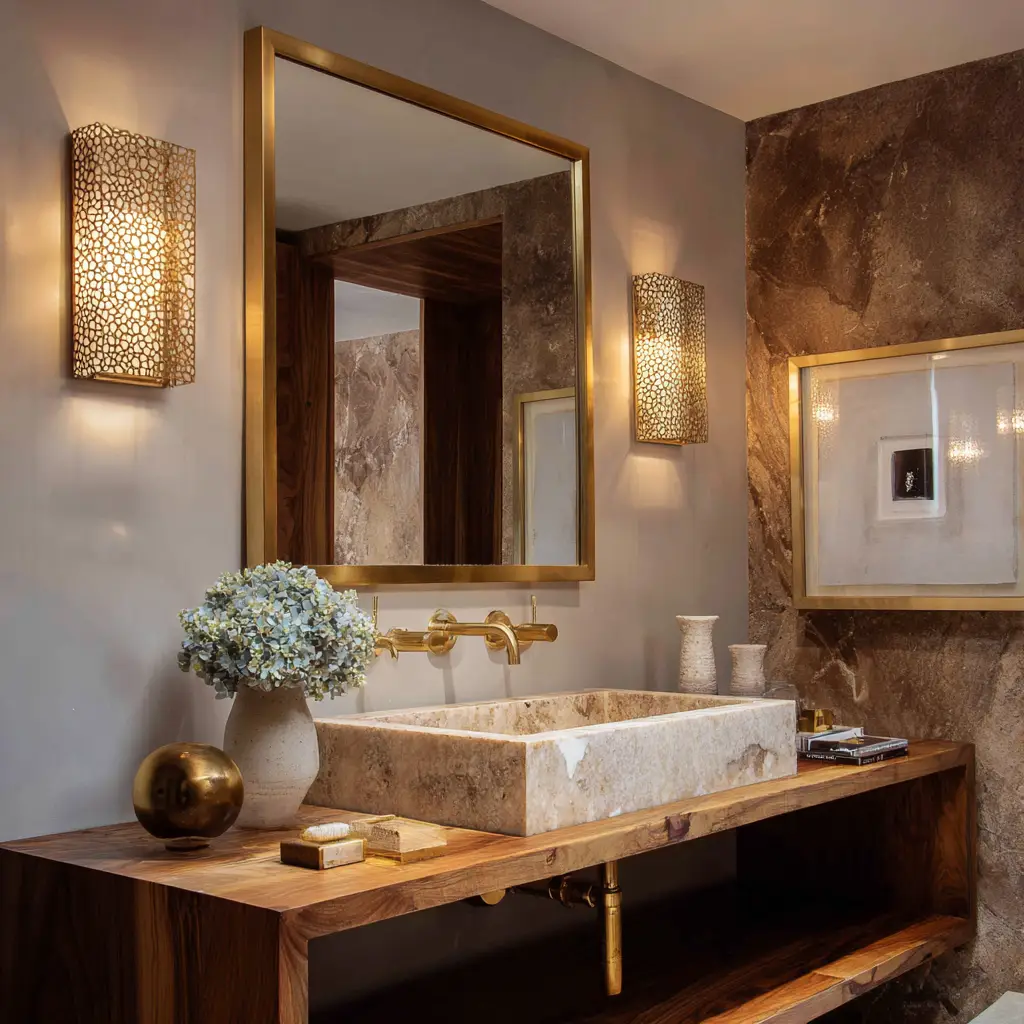 Wall-Mirror Gallery Above Vanity
