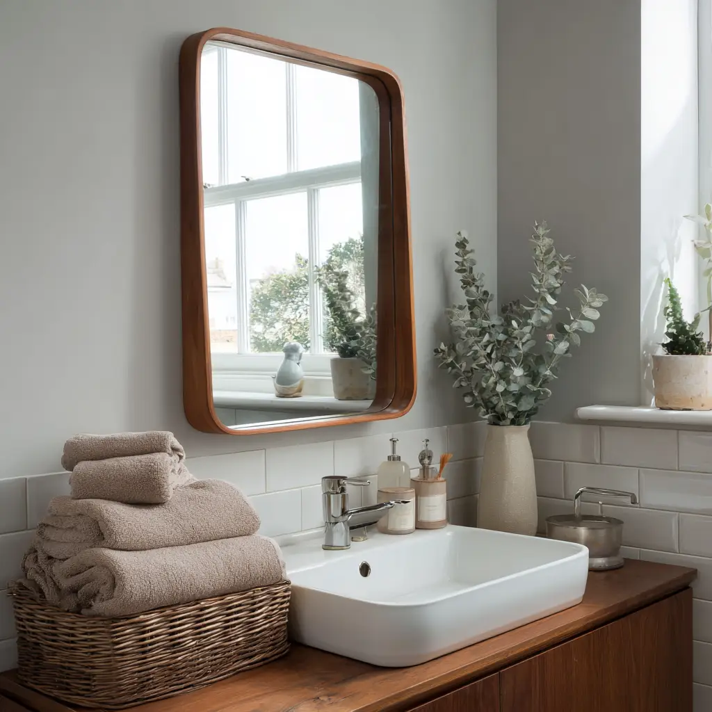  Wooden-Framed Mirrors